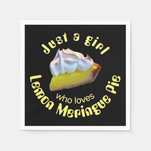 Just a girl who loves lemon meringue pie napkins