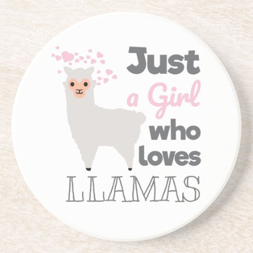 Just A Girl Who Loves Llamas Coaster