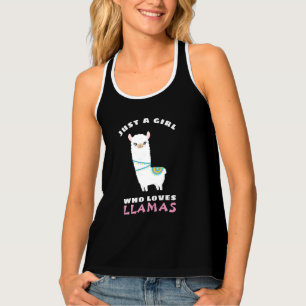 Just a Girl who loves Llamas Tank Top