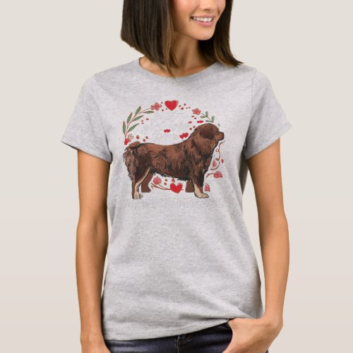 Just A Girl Who Loves Newfoundland Dog Owner Pet T_Shirt