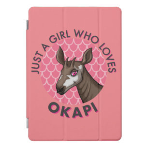 Just a Girl Who Loves Okapi, Okapi Obsession Lover iPad Pro Cover