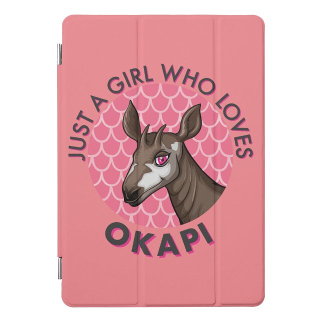 Just a Girl Who Loves Okapi, Okapi Obsession Lover iPad Pro Cover (Front)