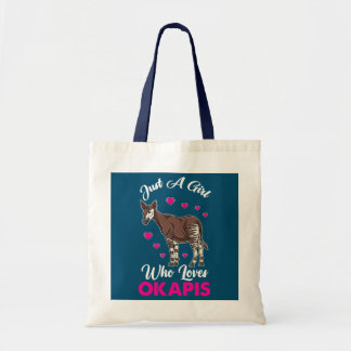 Just A Girl Who Loves Okapis  Tote Bag