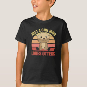 Just A Girl Who Loves Otters Sweet Otter T-Shirt