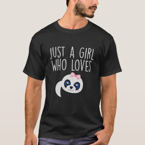 Just A Girl Who Loves Pandas Baby Panda Kid Toddle T_Shirt