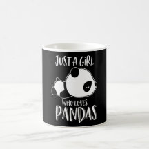 Just A Girl Who Loves Pandas Cute Sleeping Panda