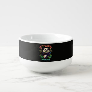 Just a Girl Who Loves Pandas Cute Soup Mug