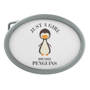 Just a girl who loves Penguins Belt Buckle