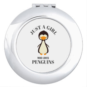 Just a girl who loves Penguins Compact Mirror
