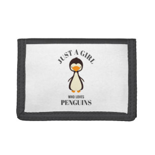 Just a girl who loves Penguins Tri-fold Wallet