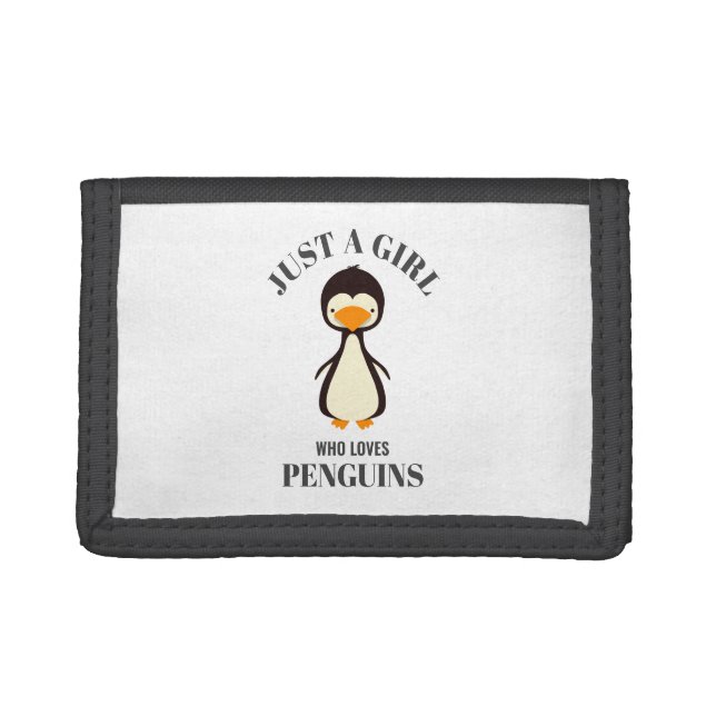 Just a girl who loves Penguins Trifold Wallet (Front)