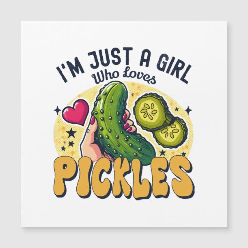 Just A Girl Who Loves Pickles _ Funny Vegan