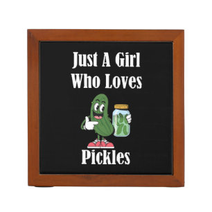 Just A Girl Who Loves Pickles Pickle Desk Organizer
