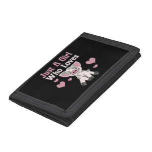 Just A Girl Who Loves Pigs Tri-fold Wallet