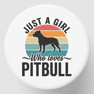 Just a Girl Who Loves Pitbull Vintage Dog Design_1 Mini Candle Favors