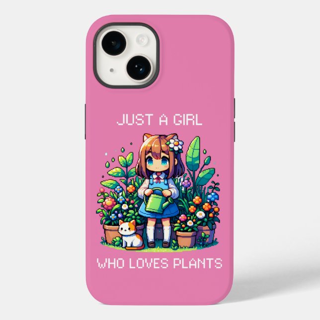 Just a Girl Who Loves Plants Case-Mate iPhone Case (Back)