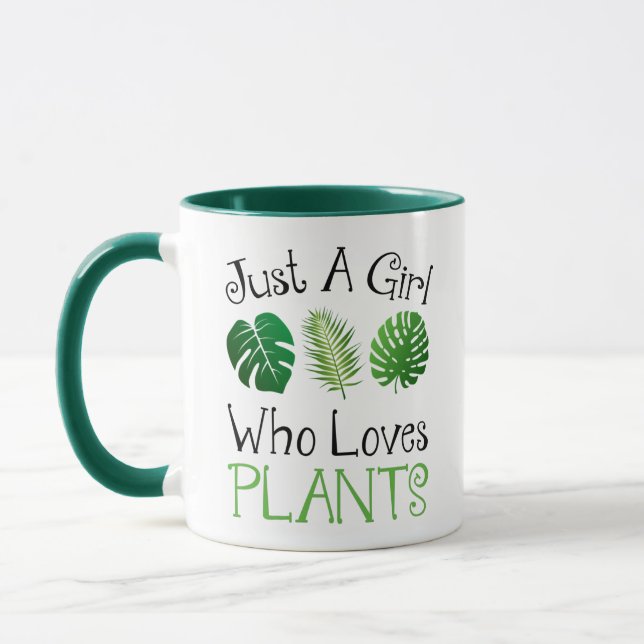 Just A Girl Who Loves Plants Mug (Left)