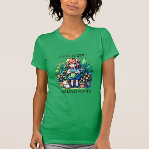 Just a Girl Who Loves Plants  T_Shirt