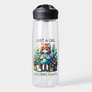 Just a Girl Who Loves Plants Water Bottle