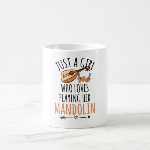 Just A Girl Who Loves Playing Her Mandolin Gift Coffee Mug