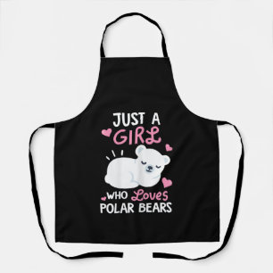 Just A Girl Who Loves Polar Bears Animal Lover Apron