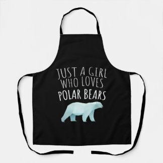 Just A Girl Who Loves Polar Bears Animal Lover Apron