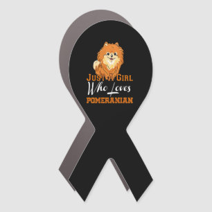 Just A Girl Who Loves Pomeranian Gift Car Magnet