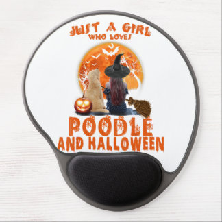 Just a Girl Who Loves Poodle and Halloween  Gel Mouse Pad