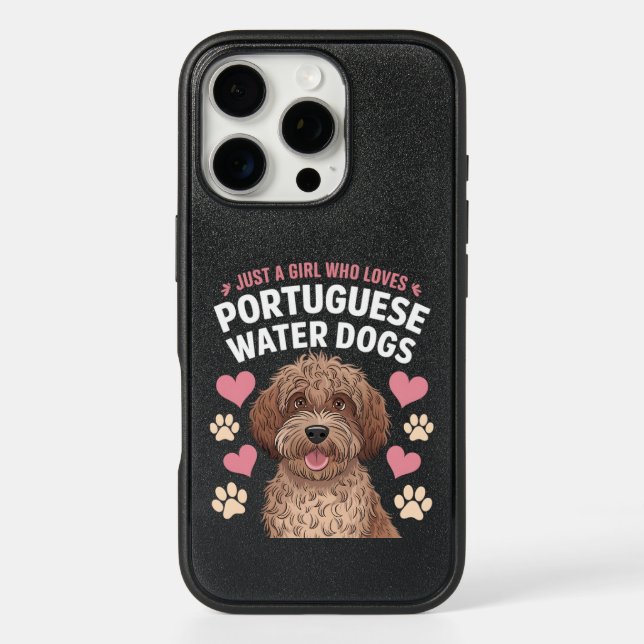 Just a Girl Who Loves Portuguese Water Dogs Case (Back)