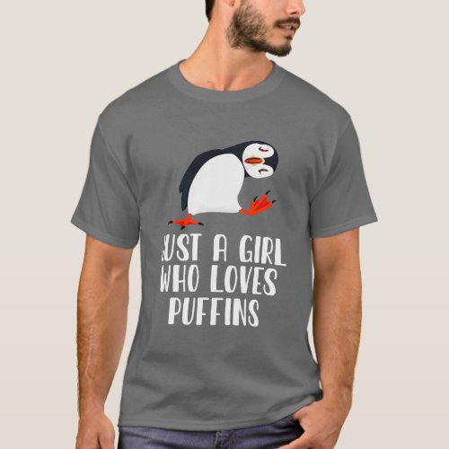 Just A Girl Who Loves Puffins T_Shirt