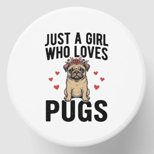 Just A Girl Who Loves Pugs Vintage Dog Shirt Desig Mini Candle Favors