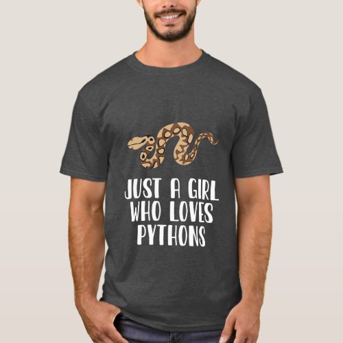 Just A Girl Who Loves Pythons T_Shirt