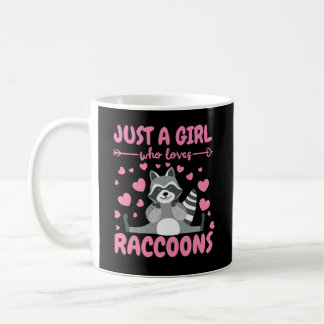 Just a Girl Who Loves Raccoon Lover Trash Panda Coffee Mug