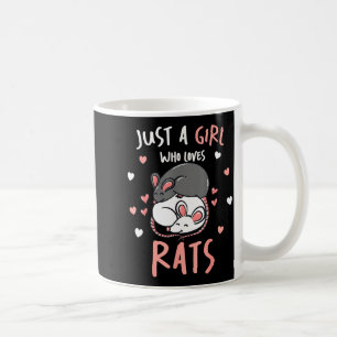 Just A Girl Who Loves Rats Cute Pet Lover Gift For Coffee Mug