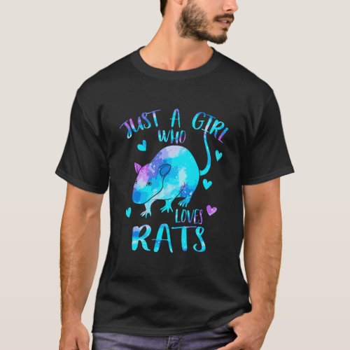 Just A Girl Who Loves Rats Cute Rat Lover Galaxy R T_Shirt
