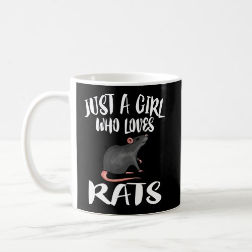 Just A Girl Who Loves Rats Owner Lover Gift Coffee Mug