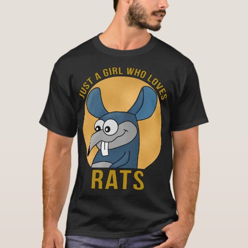 Just a Girl Who Loves Rats T_Shirt