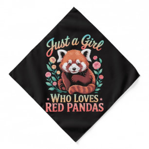 Just A Girl Who Loves Red Pandas Bandana