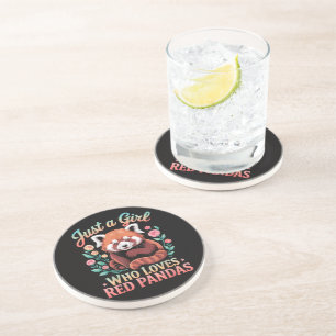 Just A Girl Who Loves Red Pandas Coaster