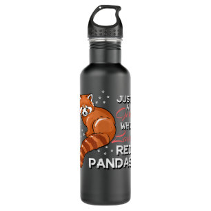 Just A Girl Who Loves Red Pandas Funny Red Panda Q Stainless Steel Water Bottle