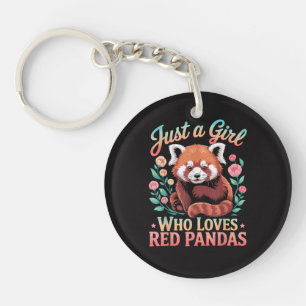 Just A Girl Who Loves Red Pandas Keychain