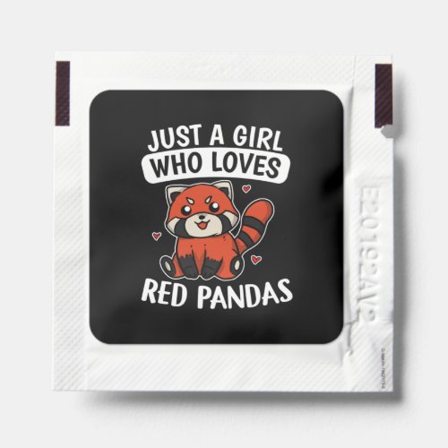 Just A Girl Who Loves Red Pandas Red Panda Costume Hand Sanitizer Packet