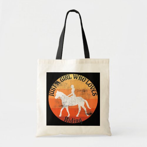 Just A Girl Who Loves Riding Horses Children Teen Tote Bag