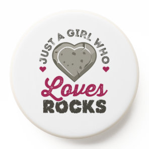 Just a Girl Who Loves Rocks Geology Geologist PopSocket