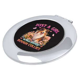 Just A Girl Who Loves Rough Collies Compact Mirror