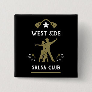 Just A Girl Who Loves Salsa Dance Button