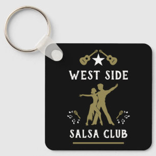 Just A Girl Who Loves Salsa Dance Keychain