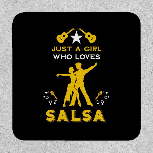 Just A Girl Who Loves Salsa Dance Patch (Front)