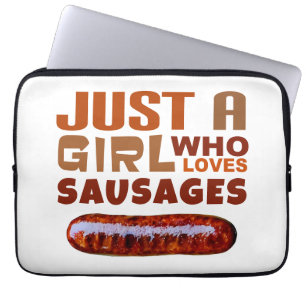 Just a girl who loves Sausages Laptop Sleeve