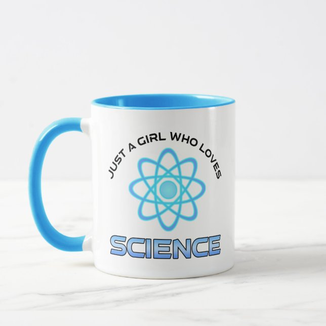 Just A Girl Who Loves Science Mug (Left)